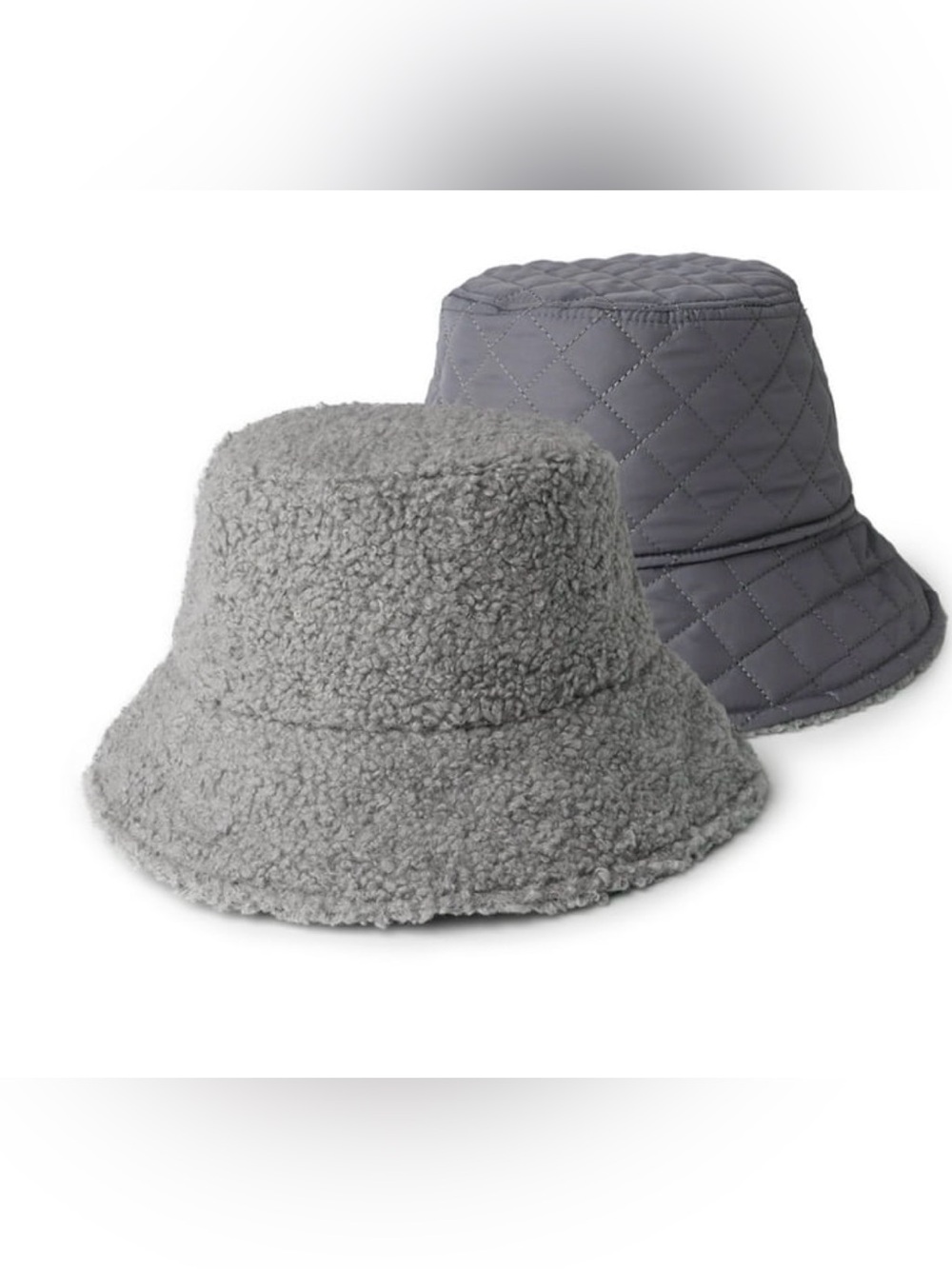 Britt’s Knits Quilted Apres-Ski Reversible Sherpa Bucket Hat